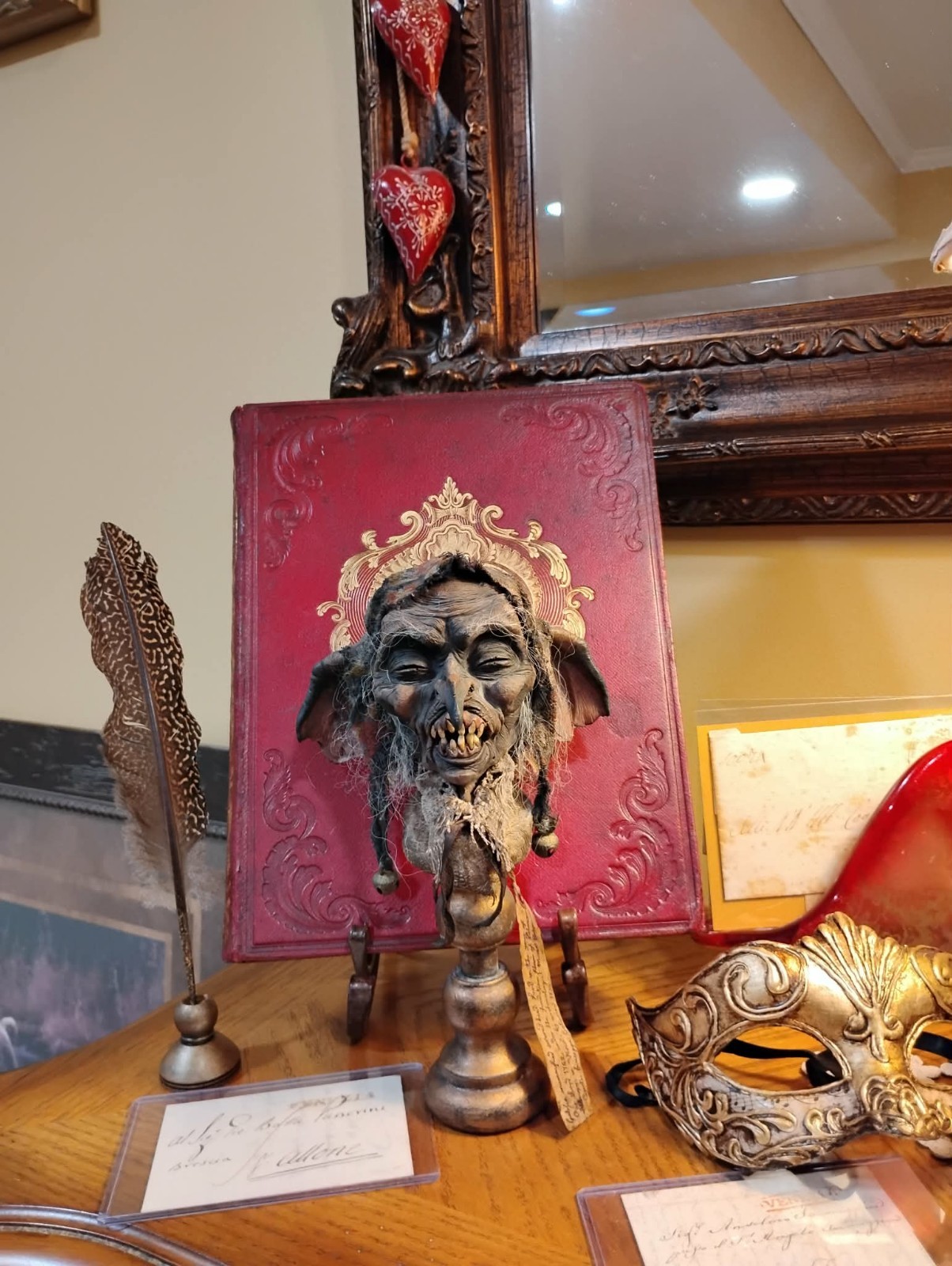 Goblin Mummified Severed Head Handmade Sculpture by Spanish Artist Moise Espina