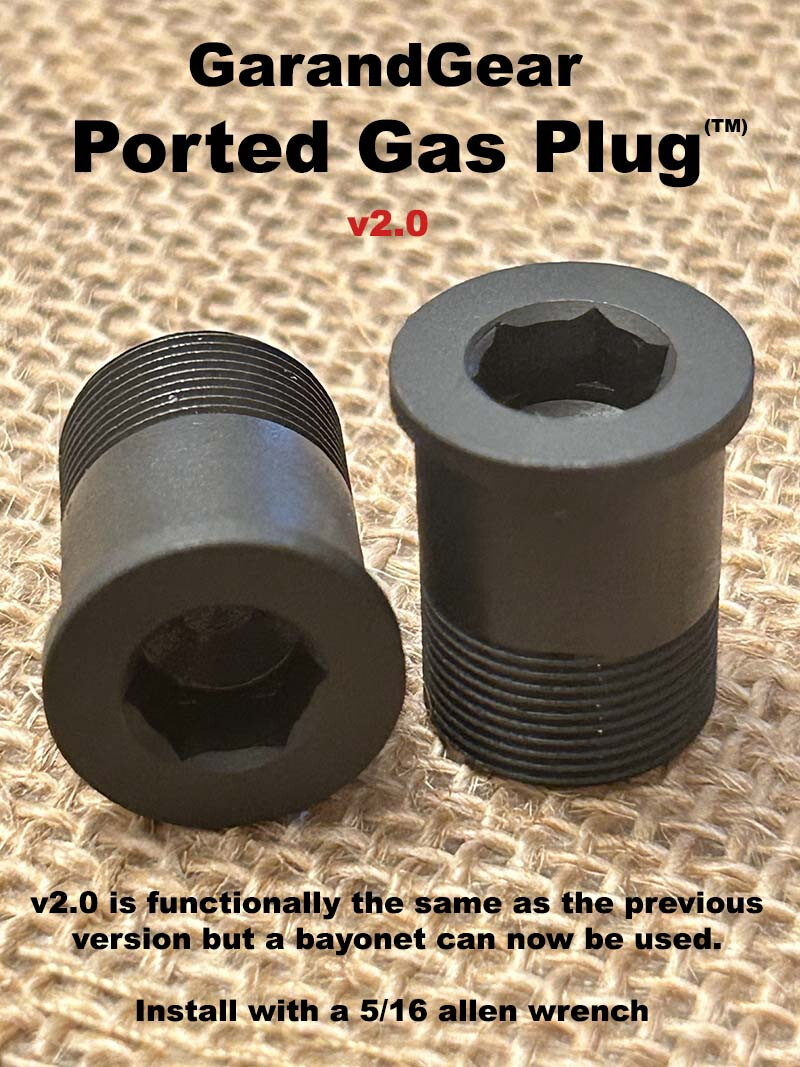 M1 Garand Ported Gas Plug™ (QTY: 1)