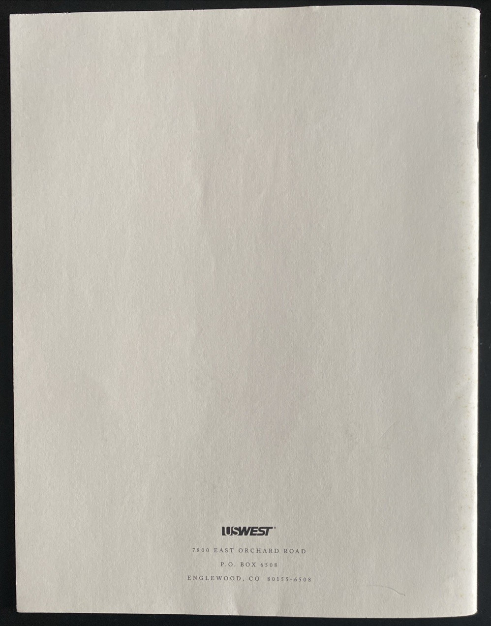 Vtg 1994 Annual Report US West Inc Colorado -Dick Cheney Board Member- 56 pgs