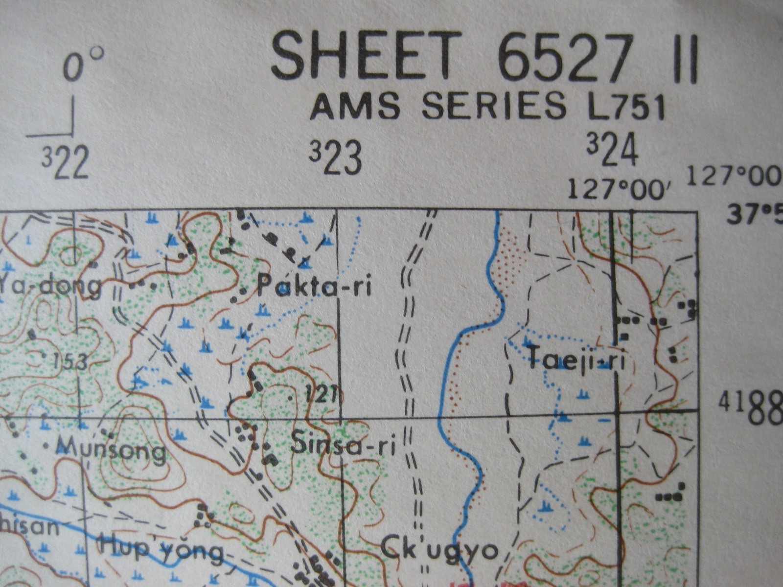 Original 1952 Korean War Topo GOYANG-SI Gyeonggi Province US Army Map Service