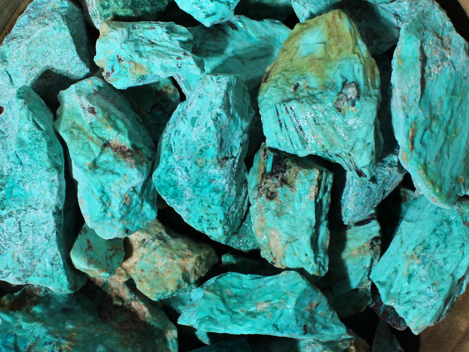 Turquoise - Rough Rocks for Tumbling - Bulk Wholesale 1LB options