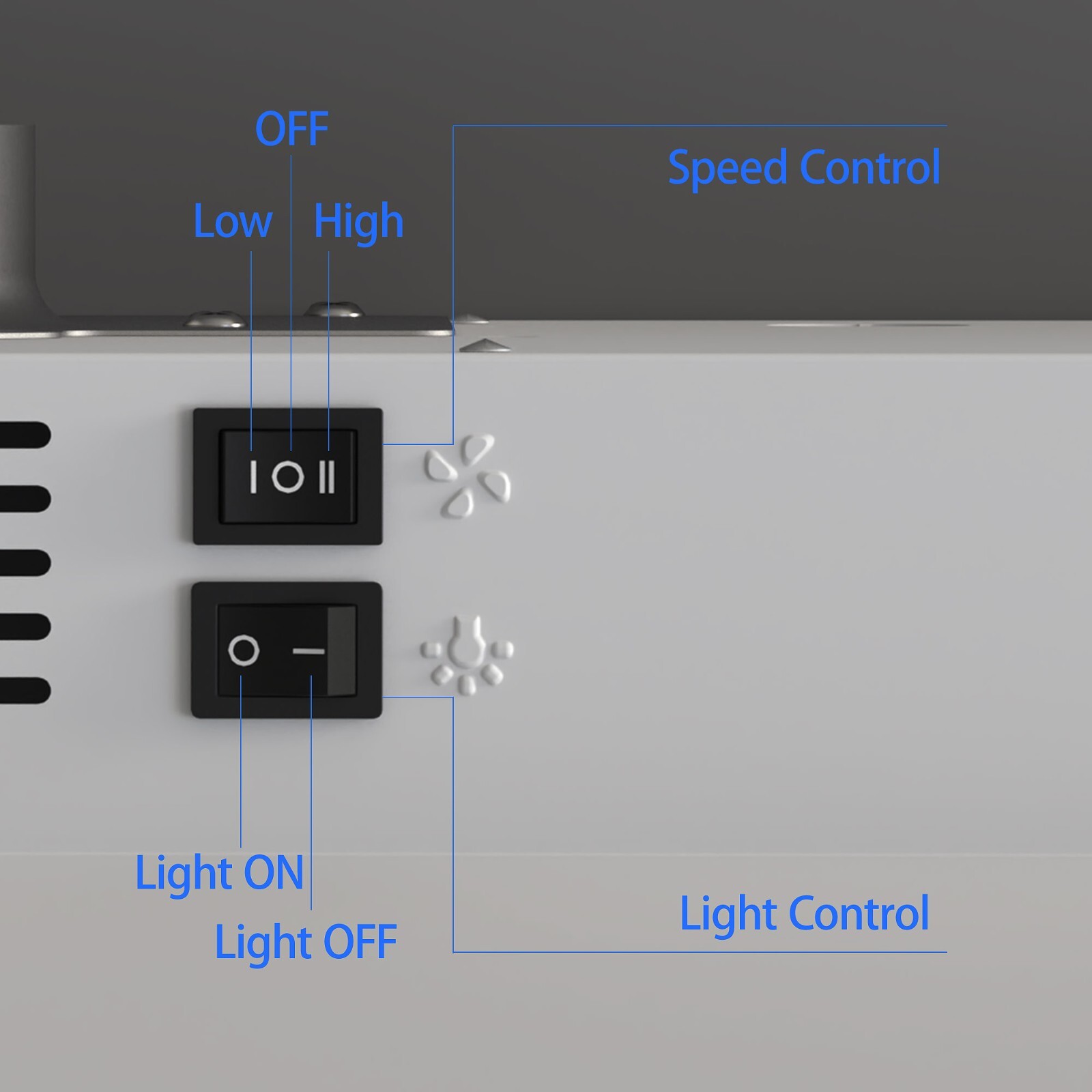 30 inch Under Cabinet Range Hood 230CFM Ducted/Ductless White Painted w/LED New
