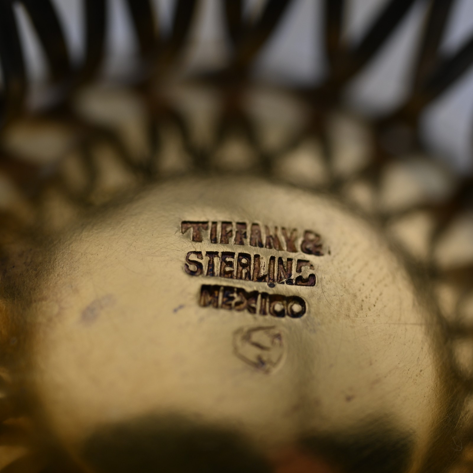 RARE 4 Tiffany & Co Sterling Silver Gilt Salt Cellars & Spoons Mexico 7.55ozt