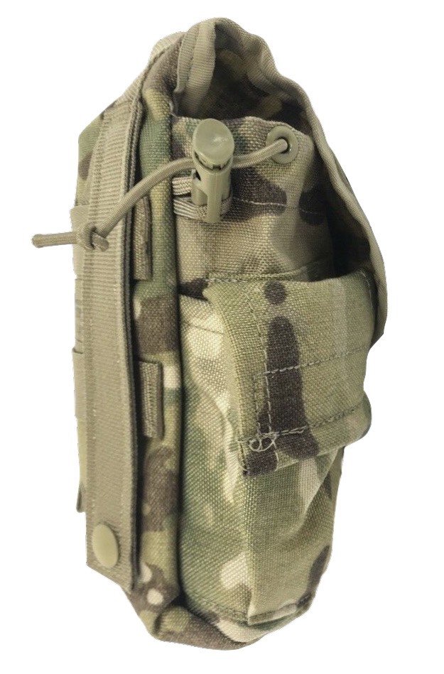 DAMAGED US Army 1 QT General Purpose Canteen Pouch Molle II Multicam OCP