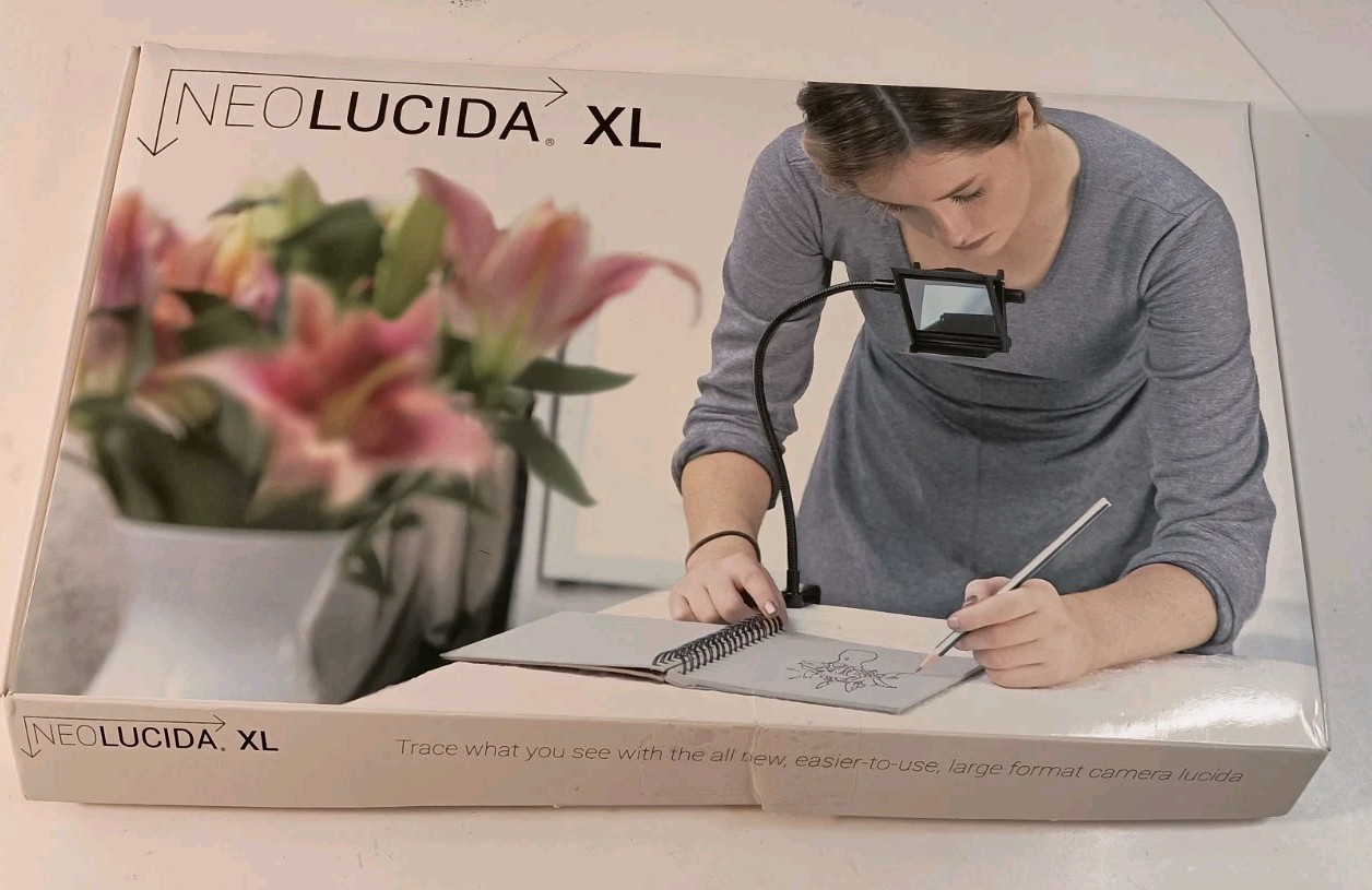 NeoLucida XL Optical Drawing Aid See Through Camera Ghost Image Mirror READ