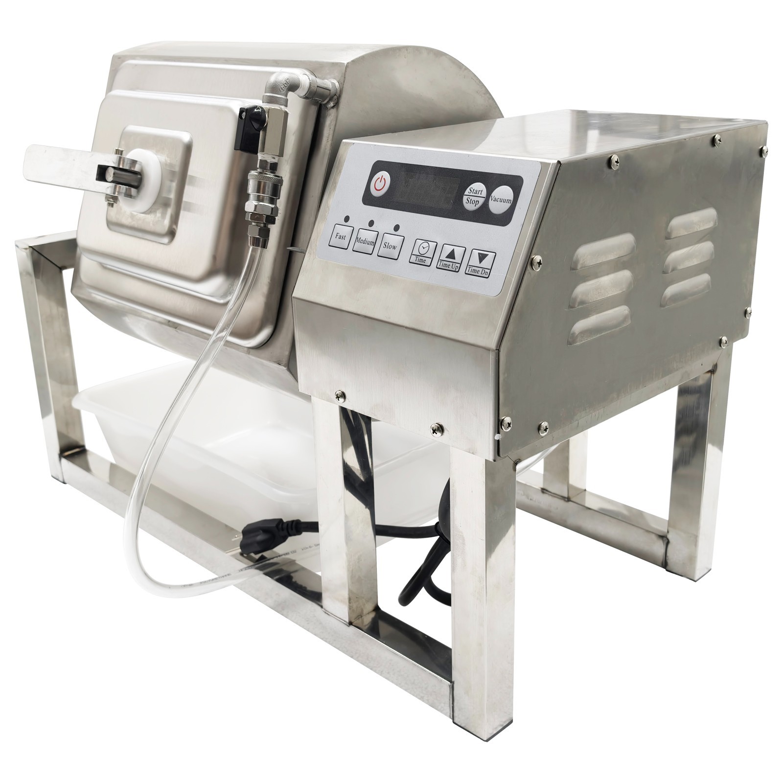 15L Electric Food Marinator Circular Rotatable Marinating Machine Vacuum Meat Tu