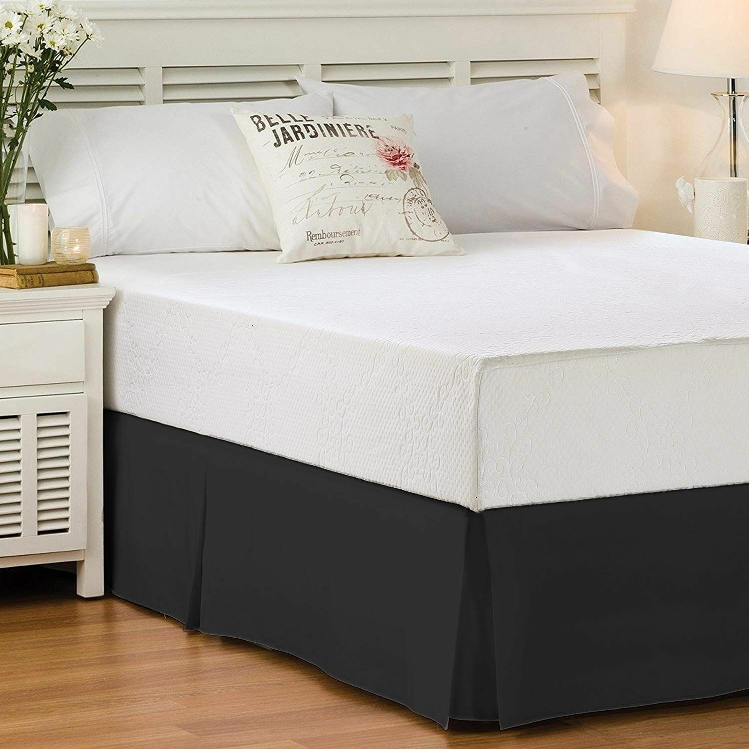 Bed Skirt Premium Full Queen King Size Microfiber Hotel Quality 14" Drop Skirts