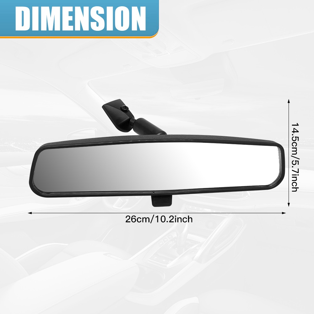 Inside Rear View Mirror Rearview Mirror For Jeep CJ YJ TJ JK Wrangler 1976-2012.