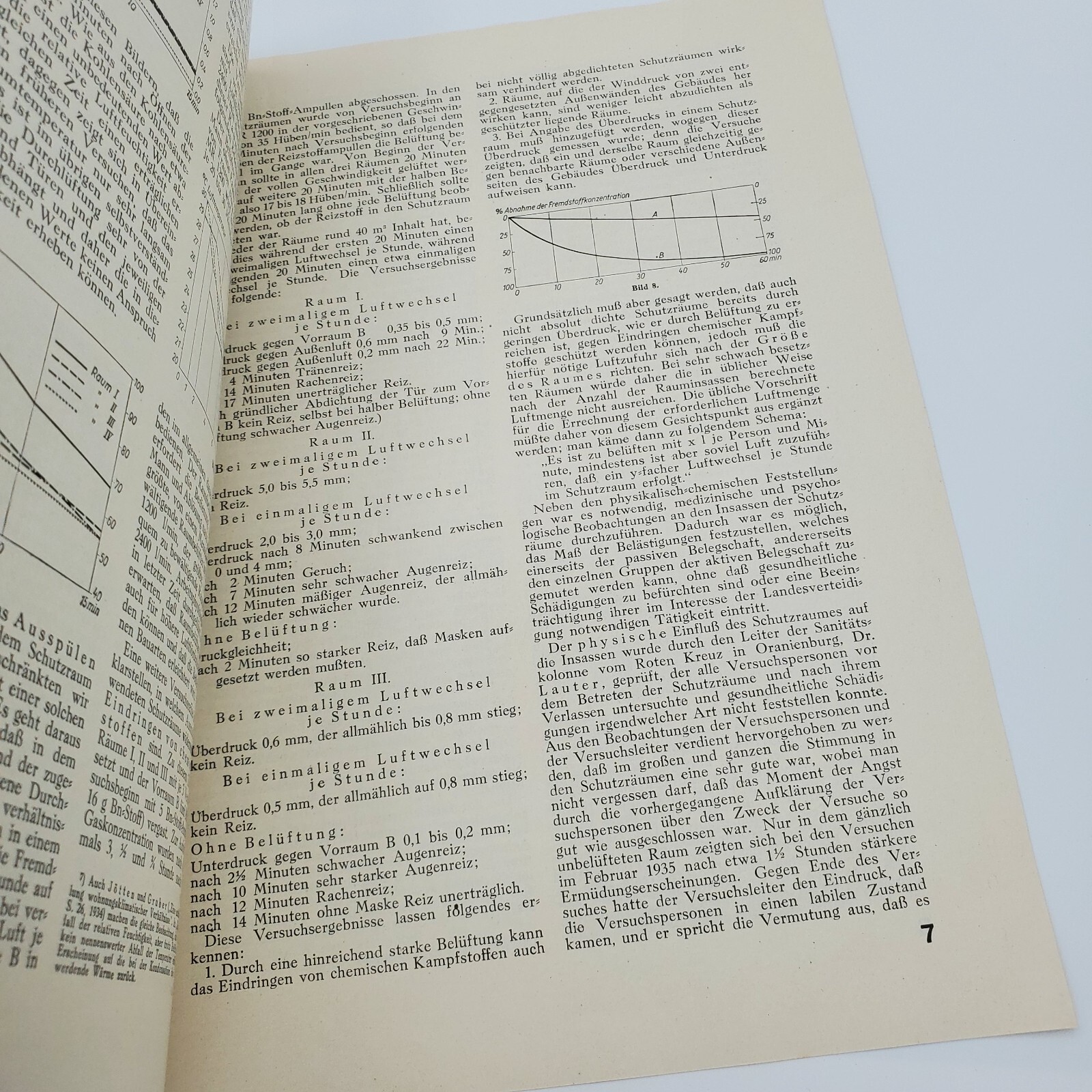1936 German Luftschutz Gasschutz Air Raid Shelter Sonderdruck Quasebart WW2 Gas