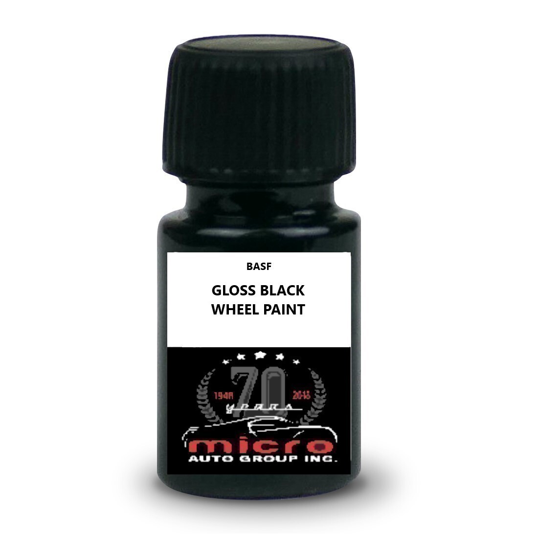 Gloss Black Alloy Rim Wheel Touch up Paint With Brush 2 Oz SHIPS TODAY