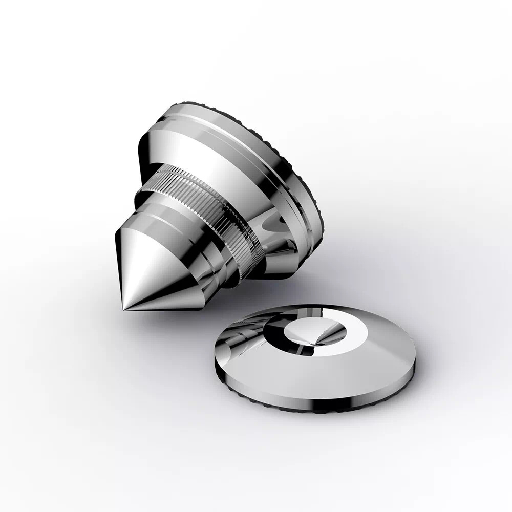 Adjustable Stainless Steel HIFI Speaker Turntable Isolation Feet Floor Protector