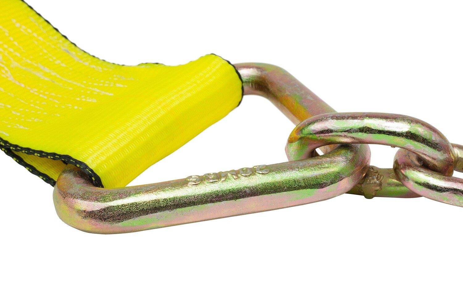 (4 Pack) 4 in. x 40 ft. Winch Strap with Chain Anchor