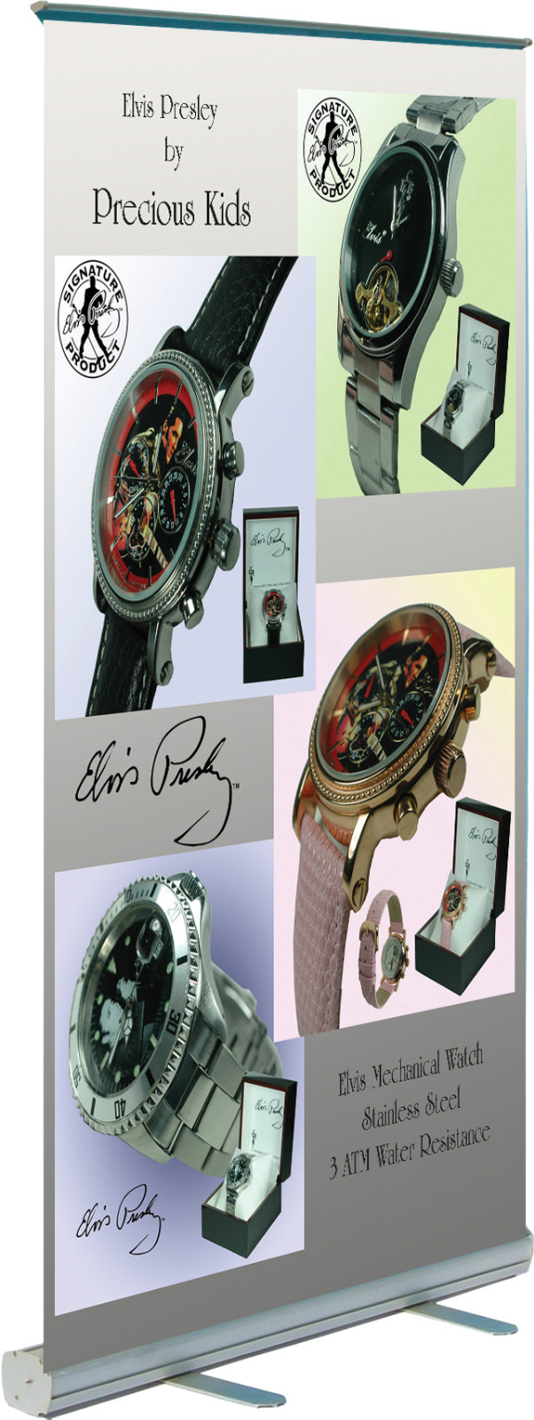 Retractable Roll Up Banner Stand Trade Show 31.5" x 80" Stand Hardware