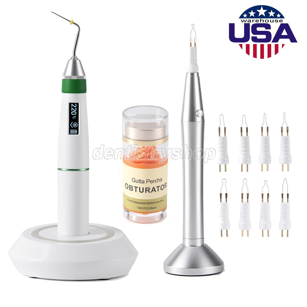 Dental Wireless Endo Obturation System Heated Pen/Gutta Percha Cutter/Obturators