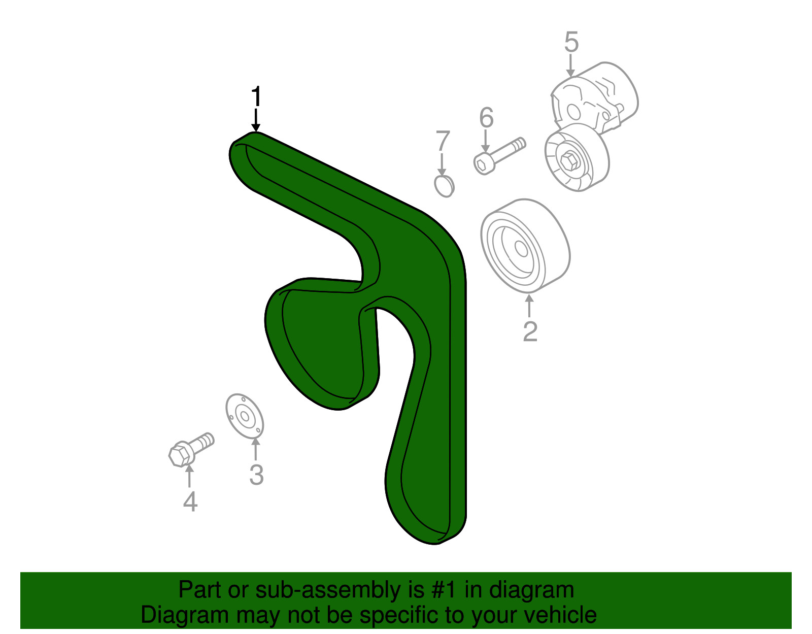 Genuine Subaru Serpentine Belt 23780AA111