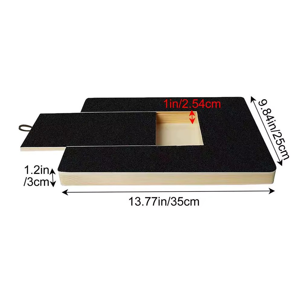 Dog Nail Scratch Board Nail Trim Pad Pull-Out Wooden Pet Scratching Board Toy Bu