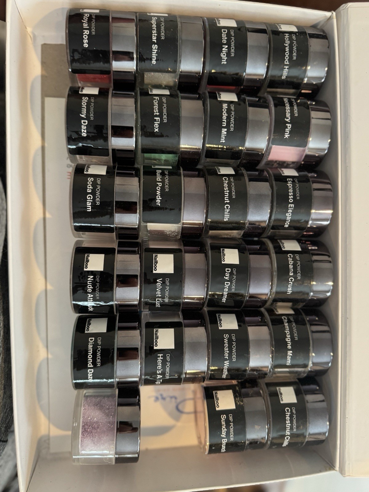 Nailboo Dip Powder Lot Of 23- 11 New Sealed, 12 Open