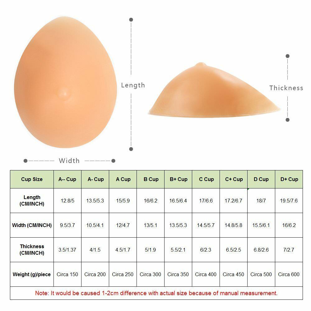 Waterdrop Silicone Breast Form Bra Insert Fake Boob for Mastectomy Crossdresser