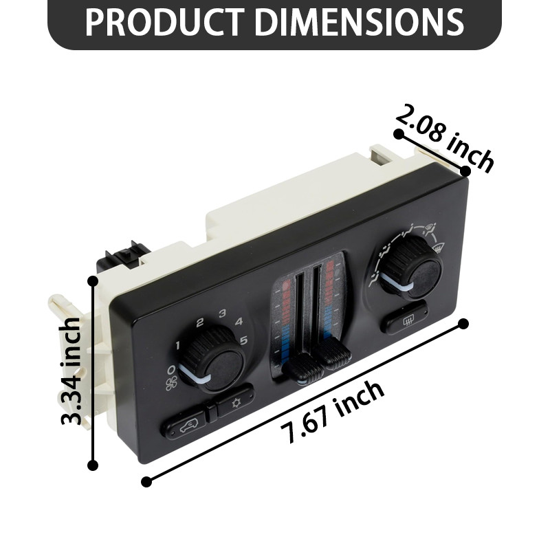 For 02-09 Chevrolet Silverado Cadillac AC Heater Climate Control Module 599210XD