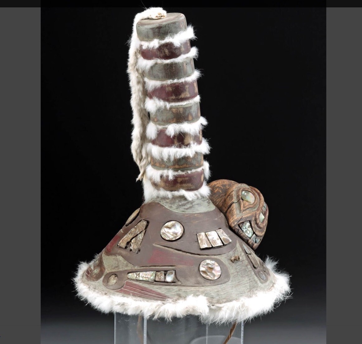 Northwest Coast- Tlingit- Tsimshian Frog Clan Hat