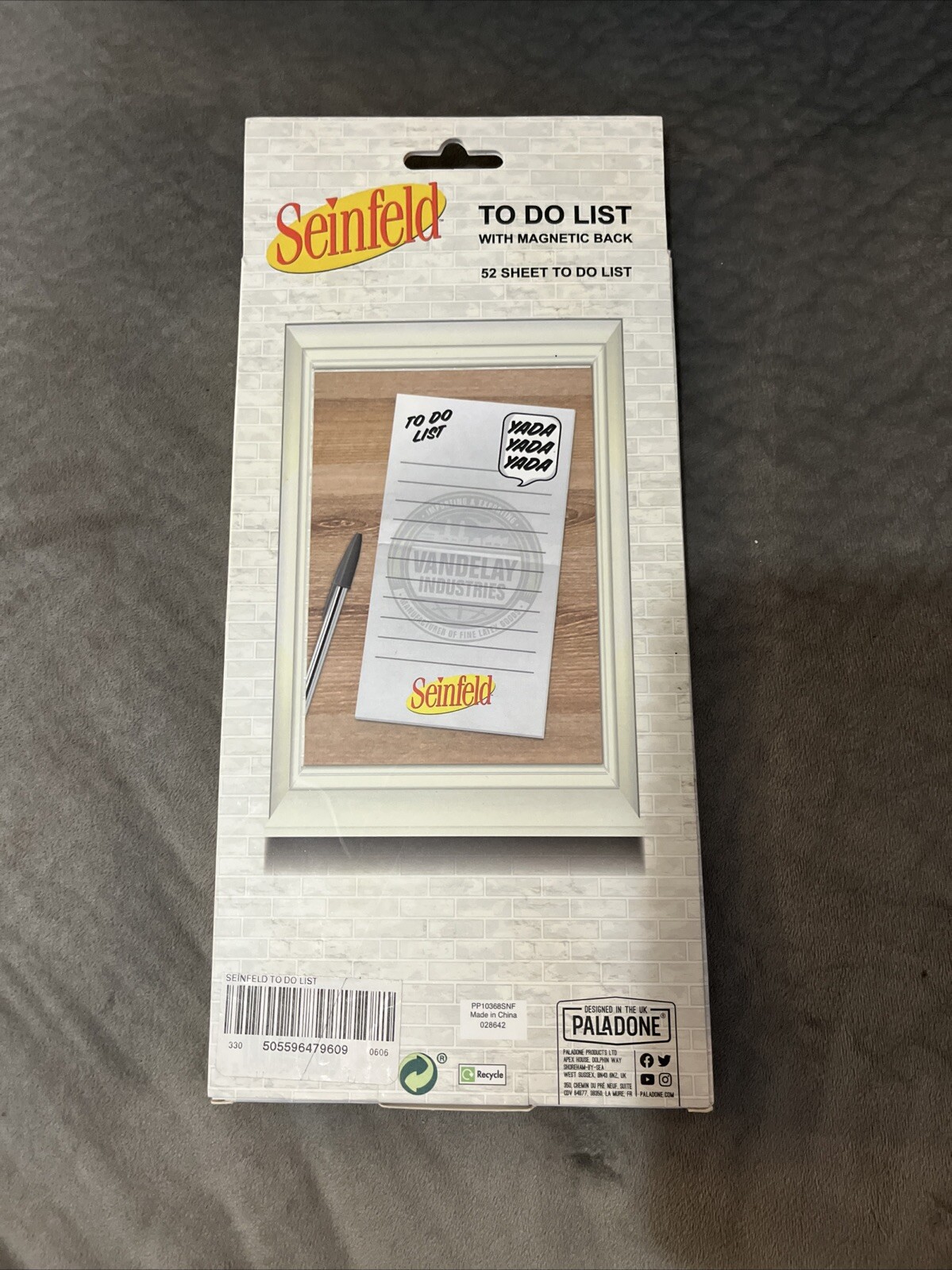 Seinfeld To Do List Notepad With Magnetic Back - New