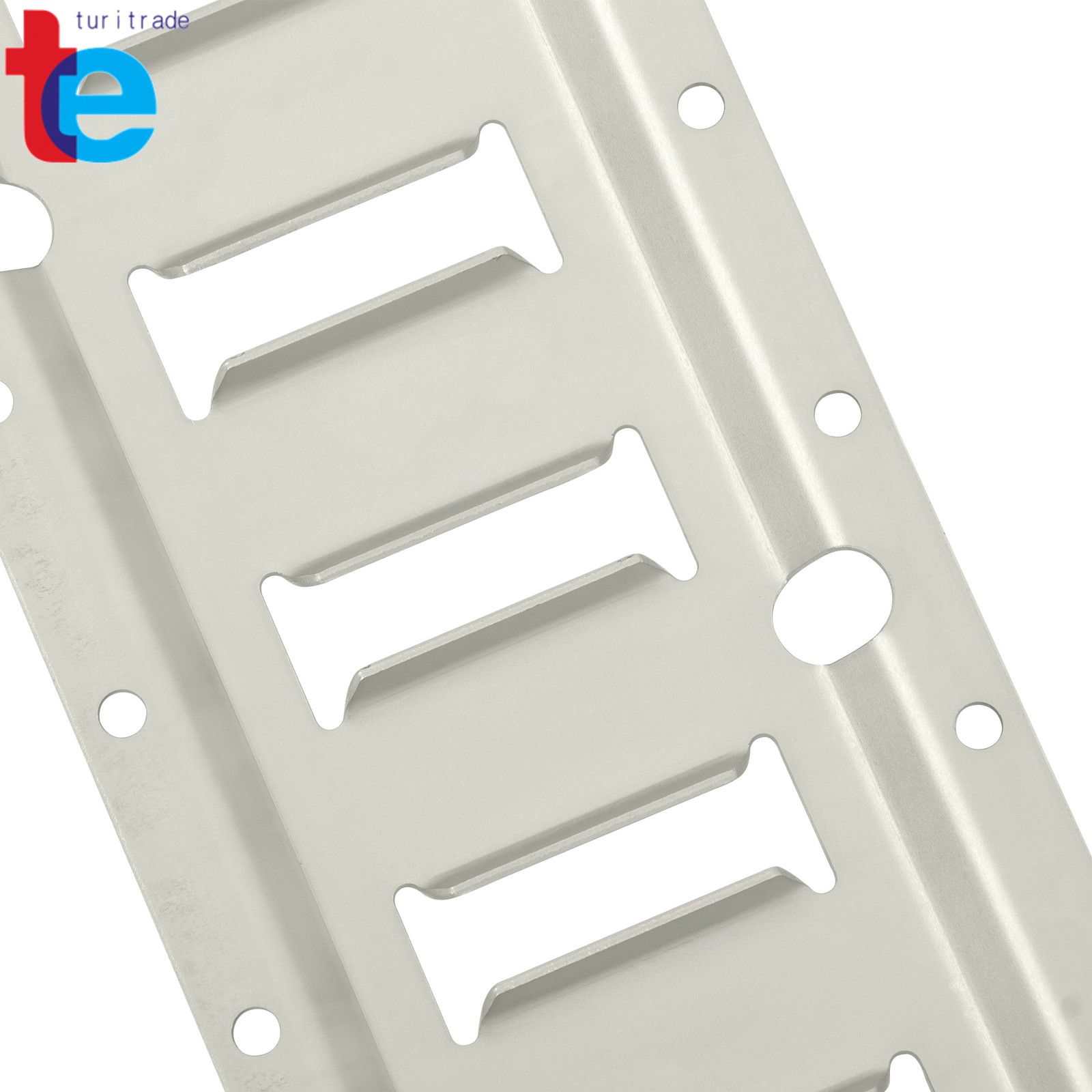 Set of (8) Galvanized Steel 5' Horizontal E-Track Rails for Trailer/Truck/Van