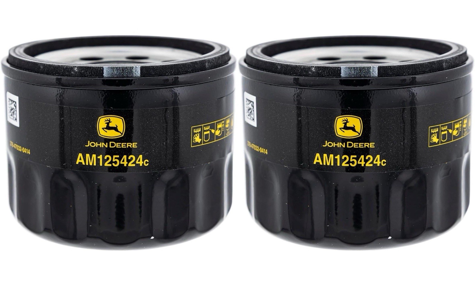 (2 PACK) John Deere Original Equipment Oil Filter #AM125424