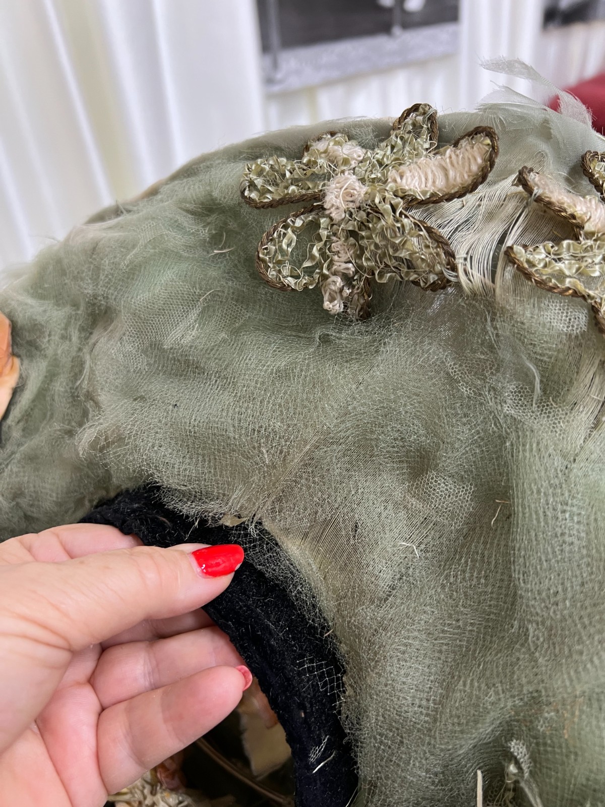 Antique Art Nouveau hat. 1910-1912.