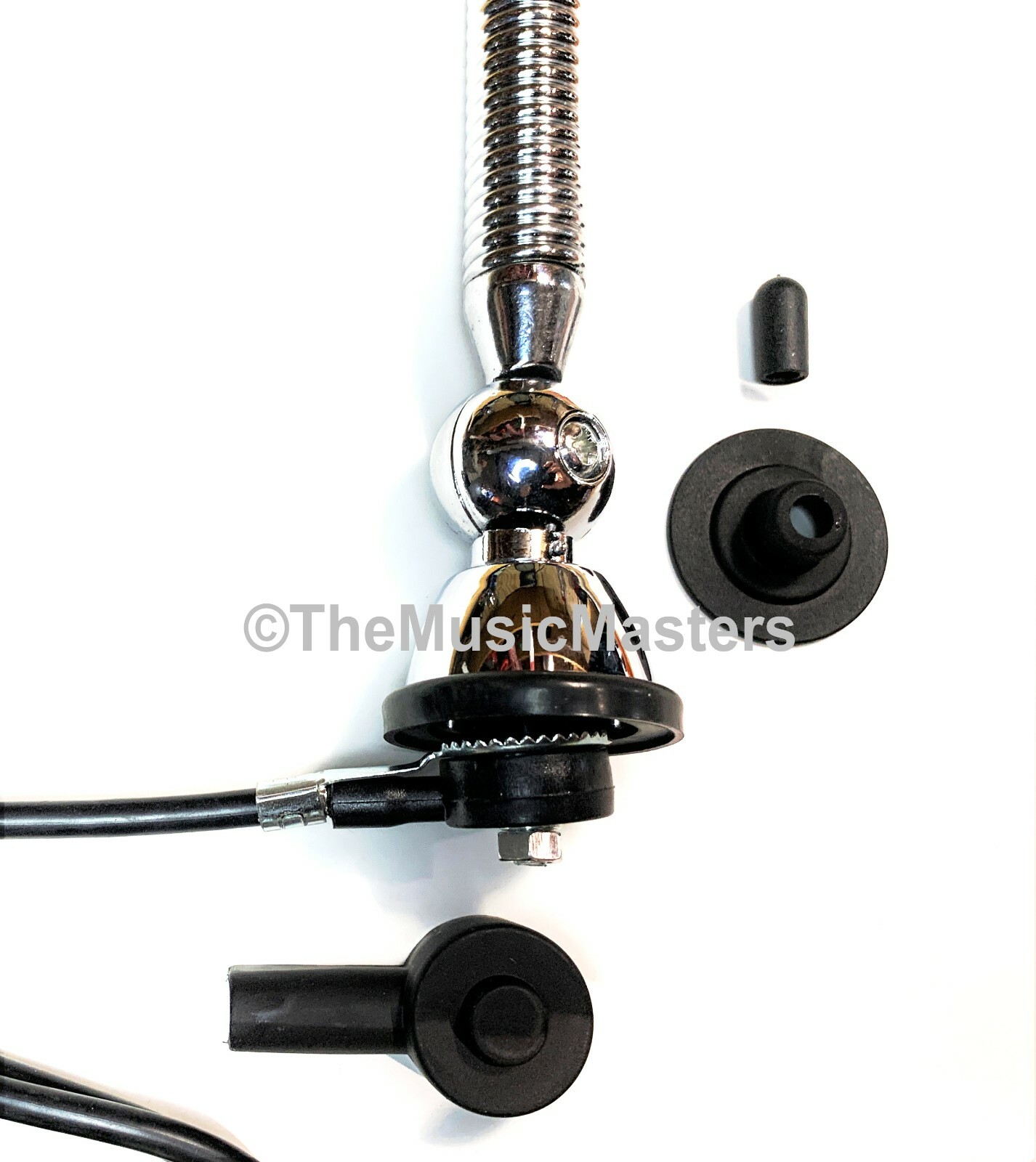 Spring Loaded Stainless Steel Ball Base Universal Antenna Car Audio Stereo Radio