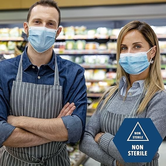 MED PRIDE Medical Disposable 3-Ply Face Masks | Breathable Earloop | 100–200 Ct