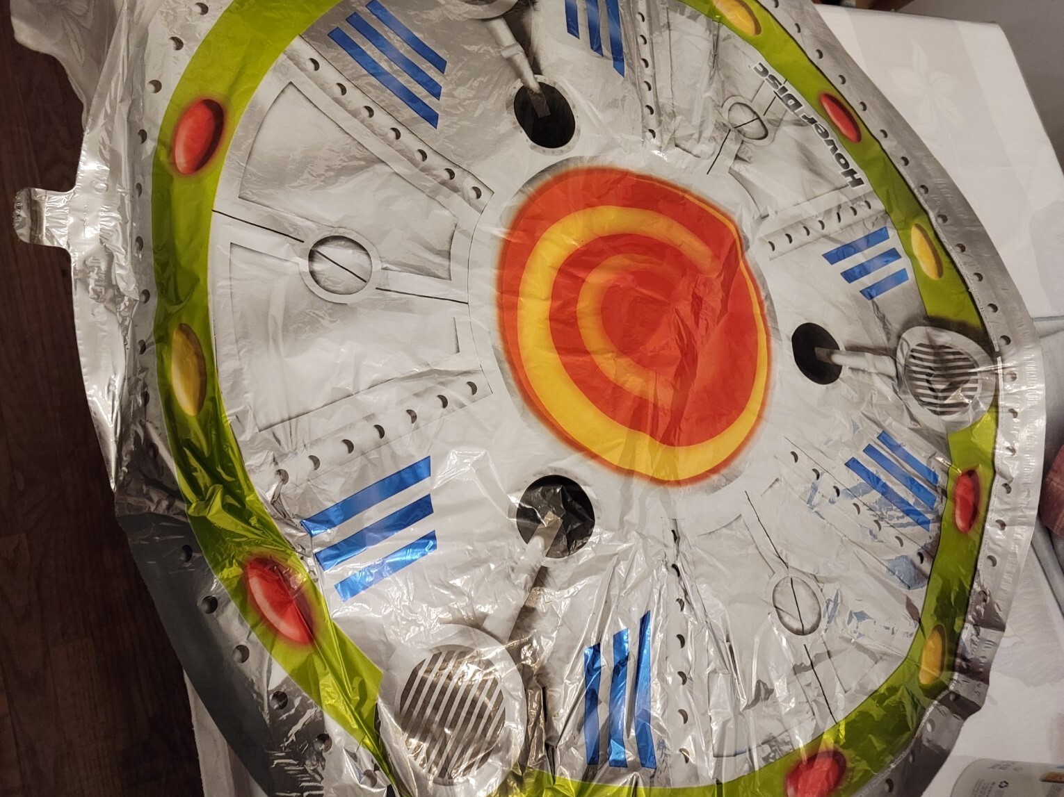 Lot/2 ANOGRAM 677 HOVER DISC 36" -3FT Alien Design Toss it, Roll it, Bounce it