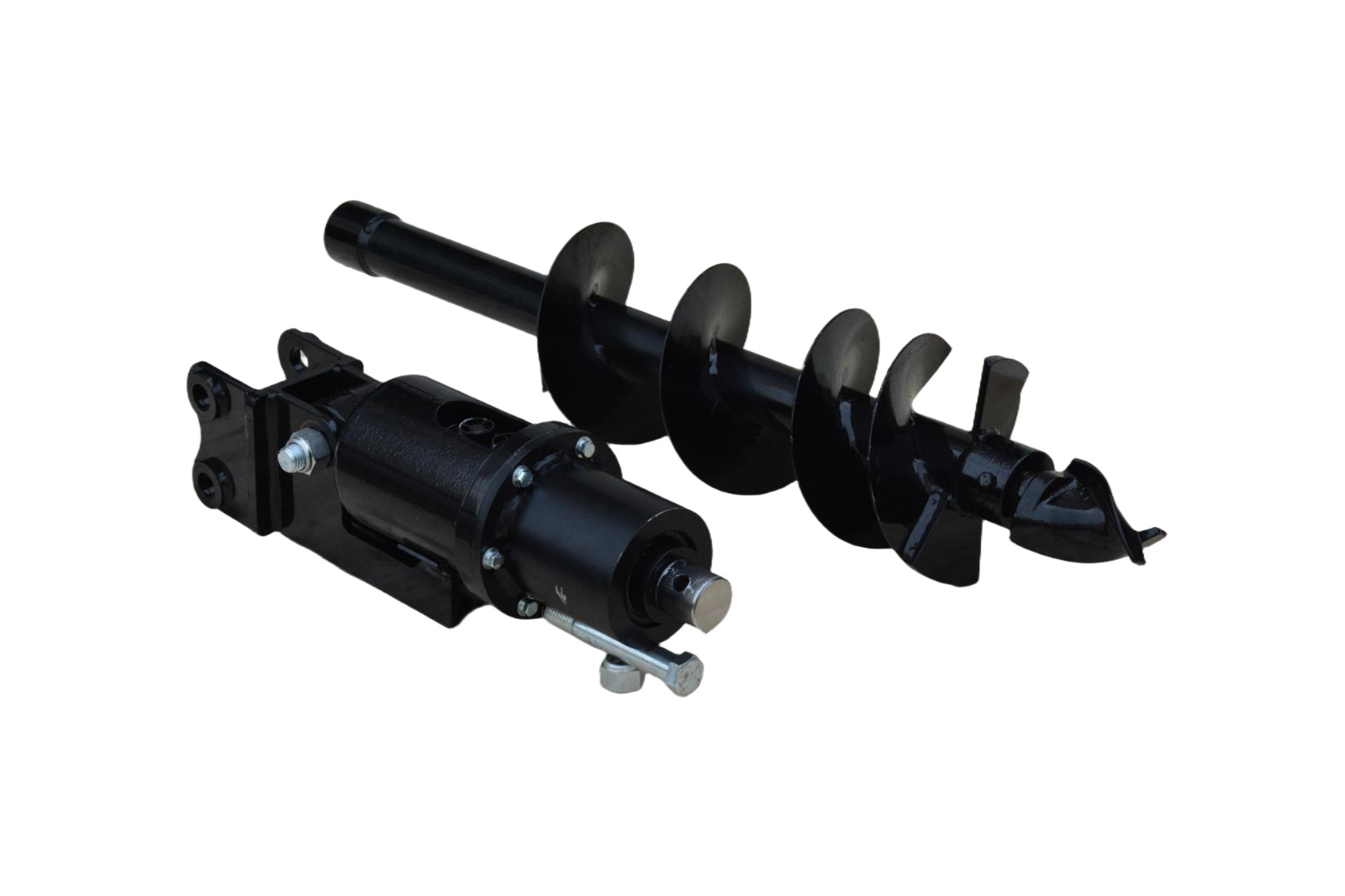 Mini Excavator Attachment 200mm Hydraulic Auger, New, Free Shipping