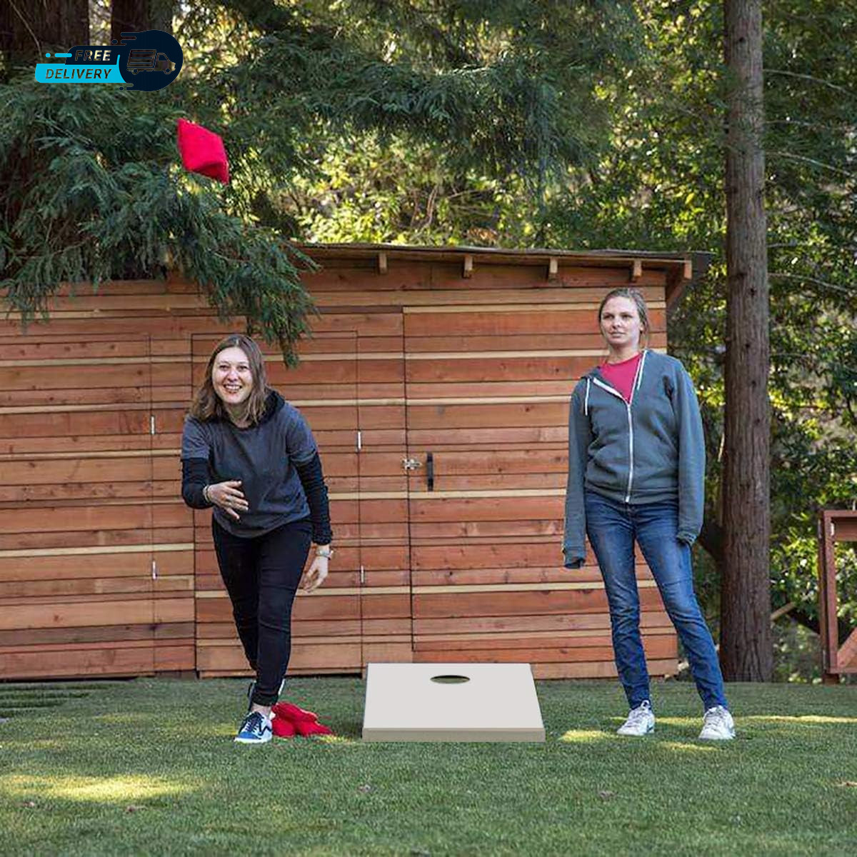 Cornhole Bags Set of 8 - Premium Corn Hole Bean Bags for Tossing - All Weather