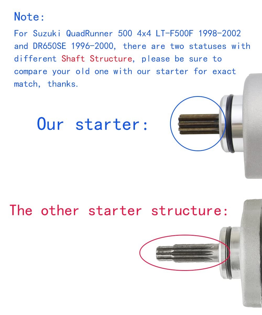 Starter with Relay Replacement for Arctic Cat 500 650 4x4 2004-2009 3545-015