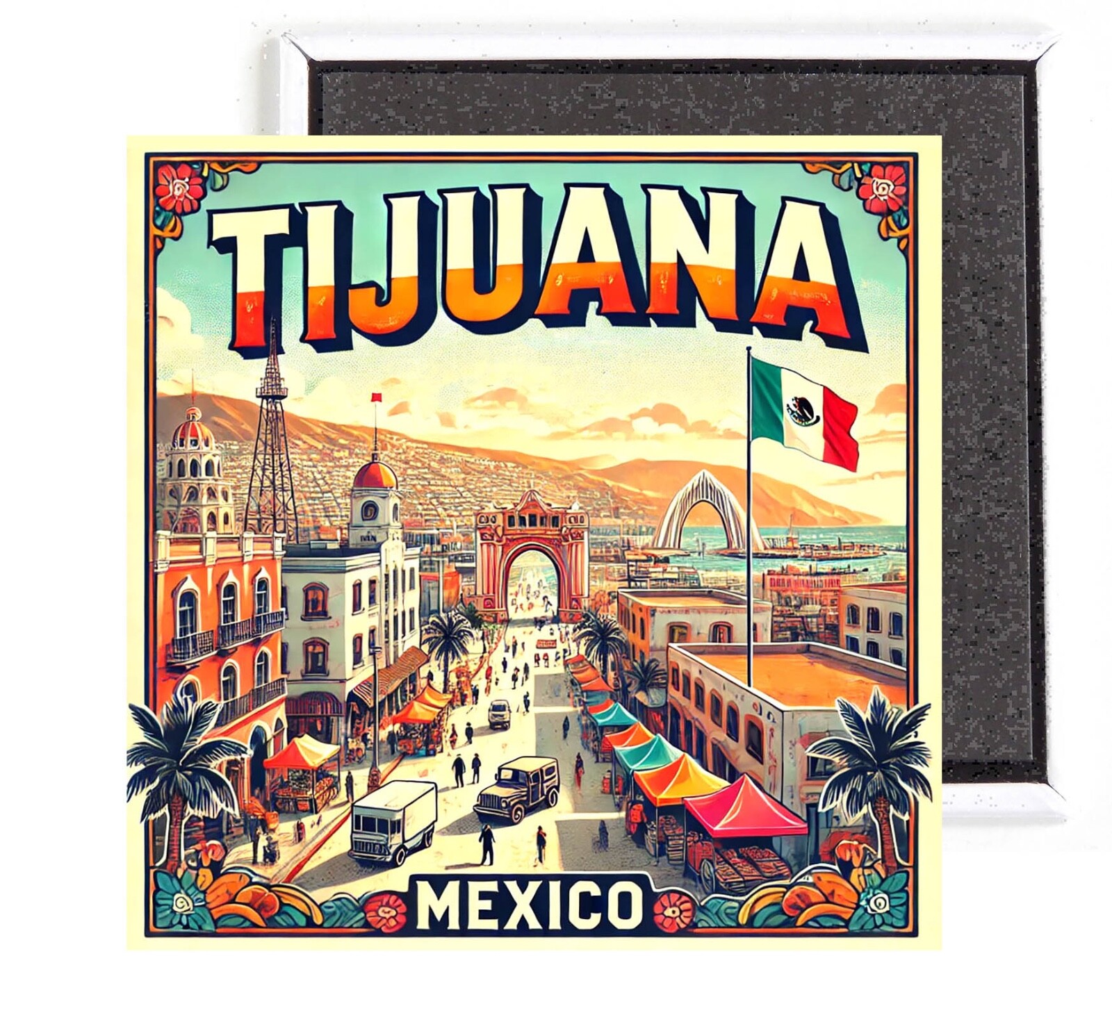 Tijuana Mexico FRIDGE MAGNET travel souvenir