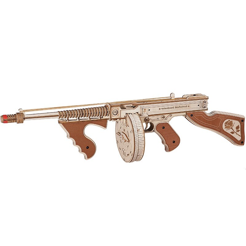 ROKR 4-Set Corsac/Terminator/Assault Rifle/Submachine 3D Wooden Puzzle Gift Toys