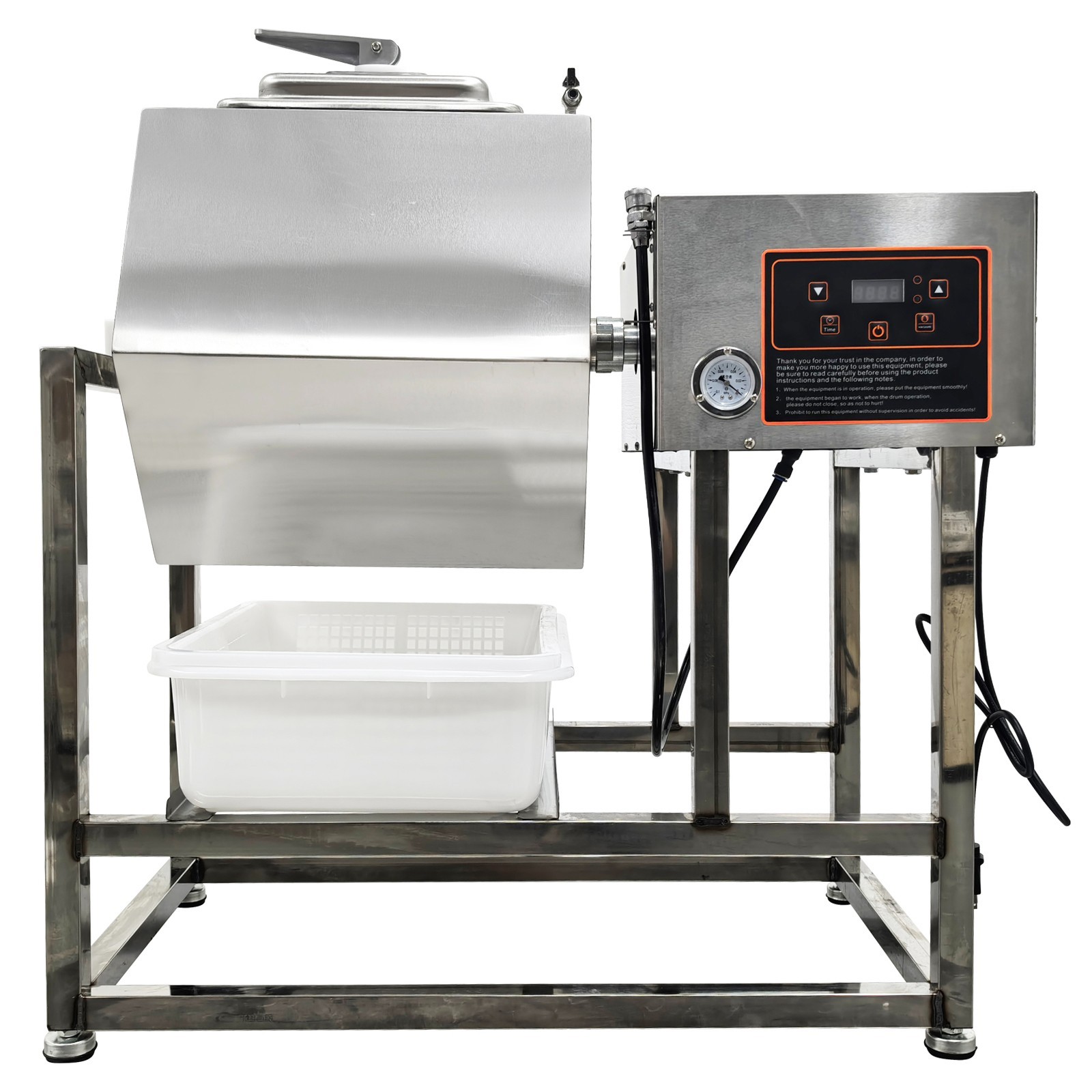 110V 70L Vacuum Food Tumbler Marinator Meat Vegetable Marinating Machine