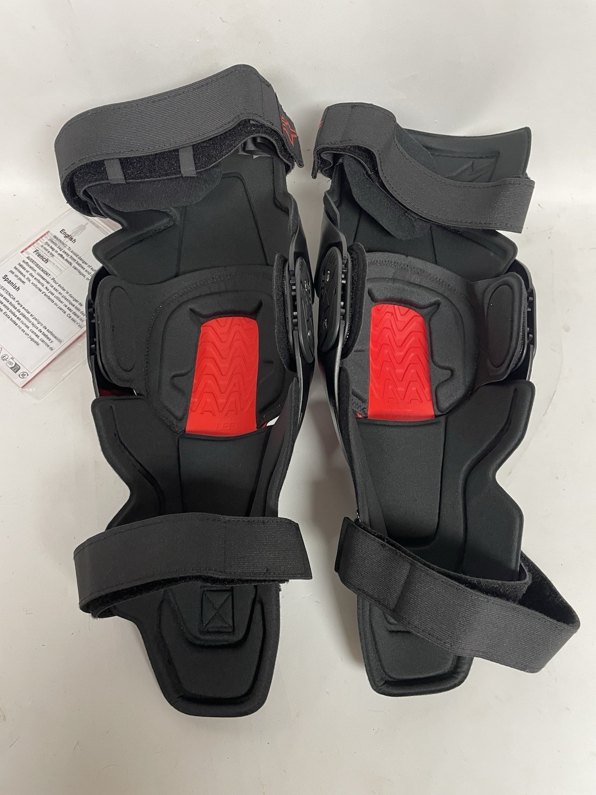 Alpinestars SX-1 Plasma Knee Guards - Size Large/XL - Black/Red