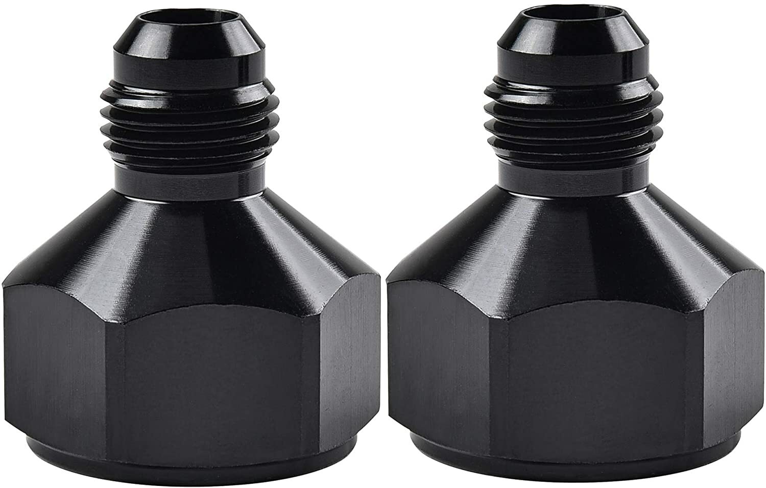 2Pcs 10AN Female to 6AN Male Flare Reducer Fitting Fuel Cell Bulkhead Adapter