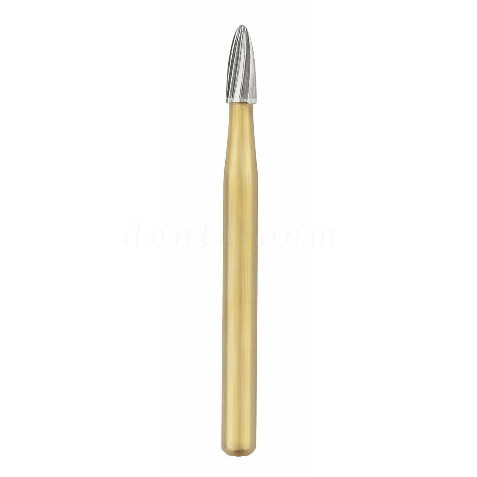 10x Dental Trimming Finishing Polishing Gold Carbide Bur High Speed FG 1.6mm