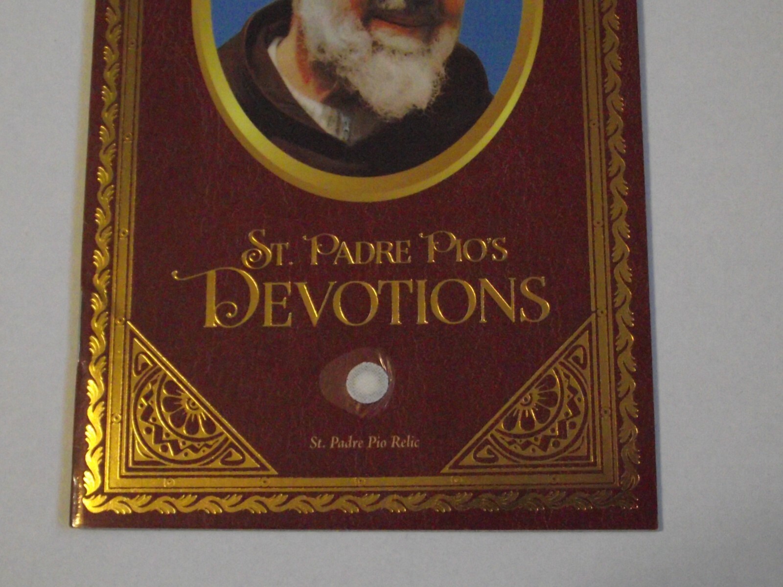 Vintage Patron St Saint Padre Pio Pio's Devotions relic prayer book booklet