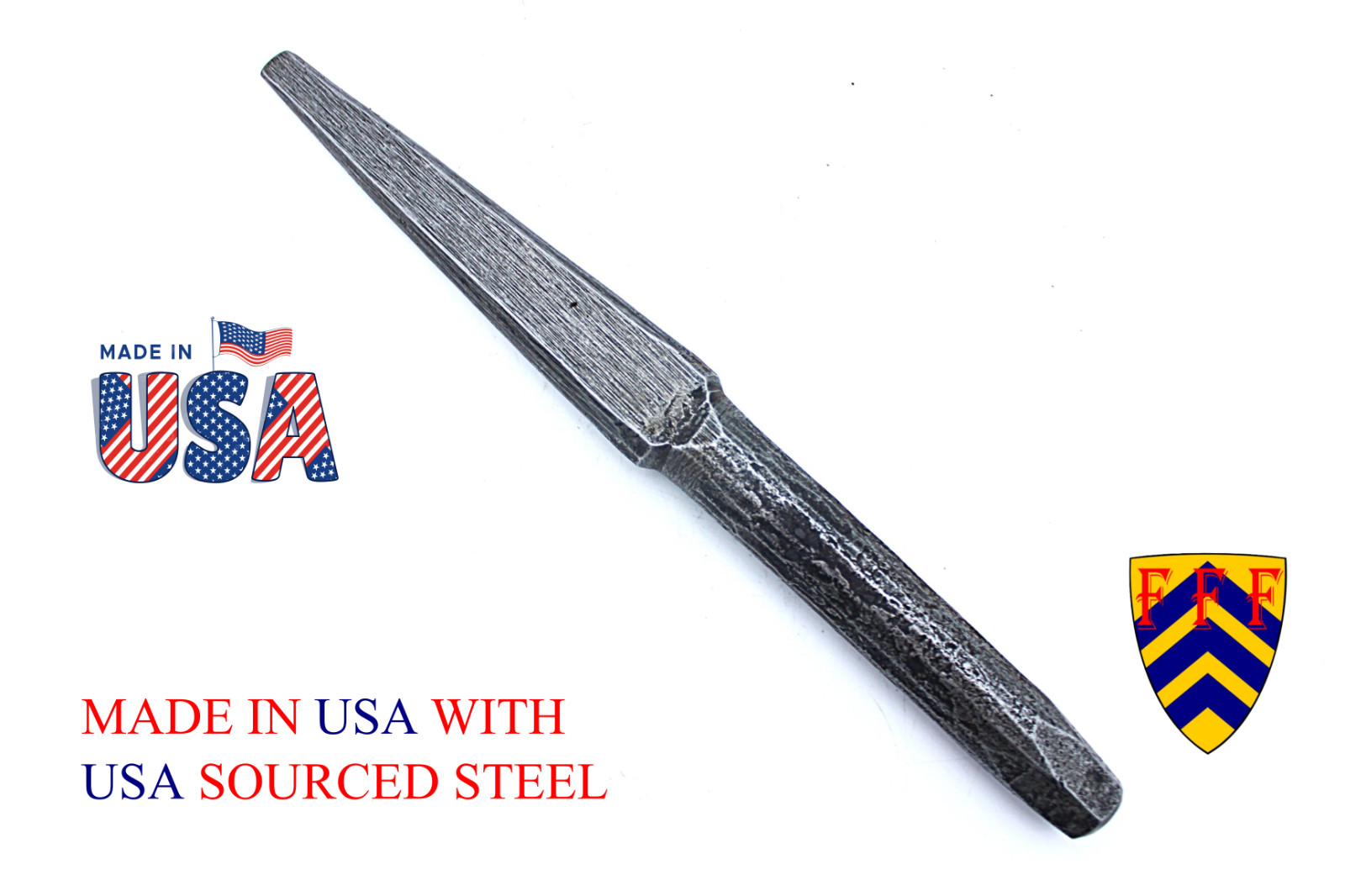 Fiery Furnace Blacksmith - LONG Hammer Eye Drift - MADE IN THE USA