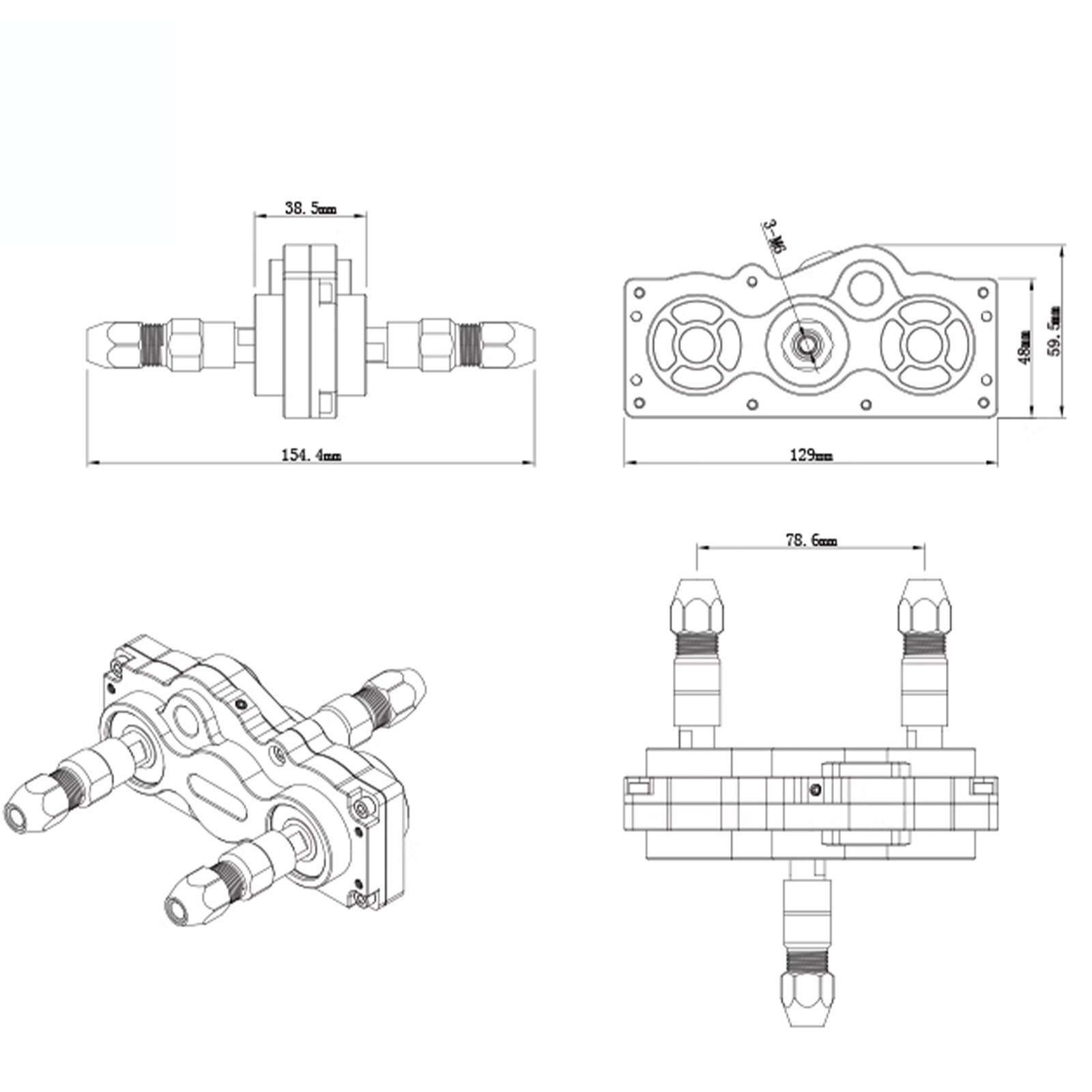 RC Boat Gear Box Forward Reverse Transfer Transmission Gearbox for RC Tug Yachts