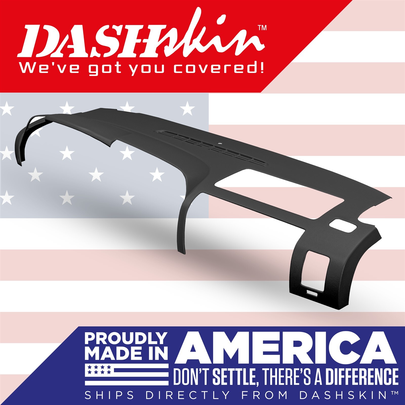 DashSkin Dash Cover for 07-13 Silverado Sierra with Dual Glovebox in Black