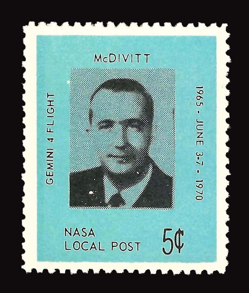 NASA Local Post Stamp for McDivitt and Gemini 4 Flight