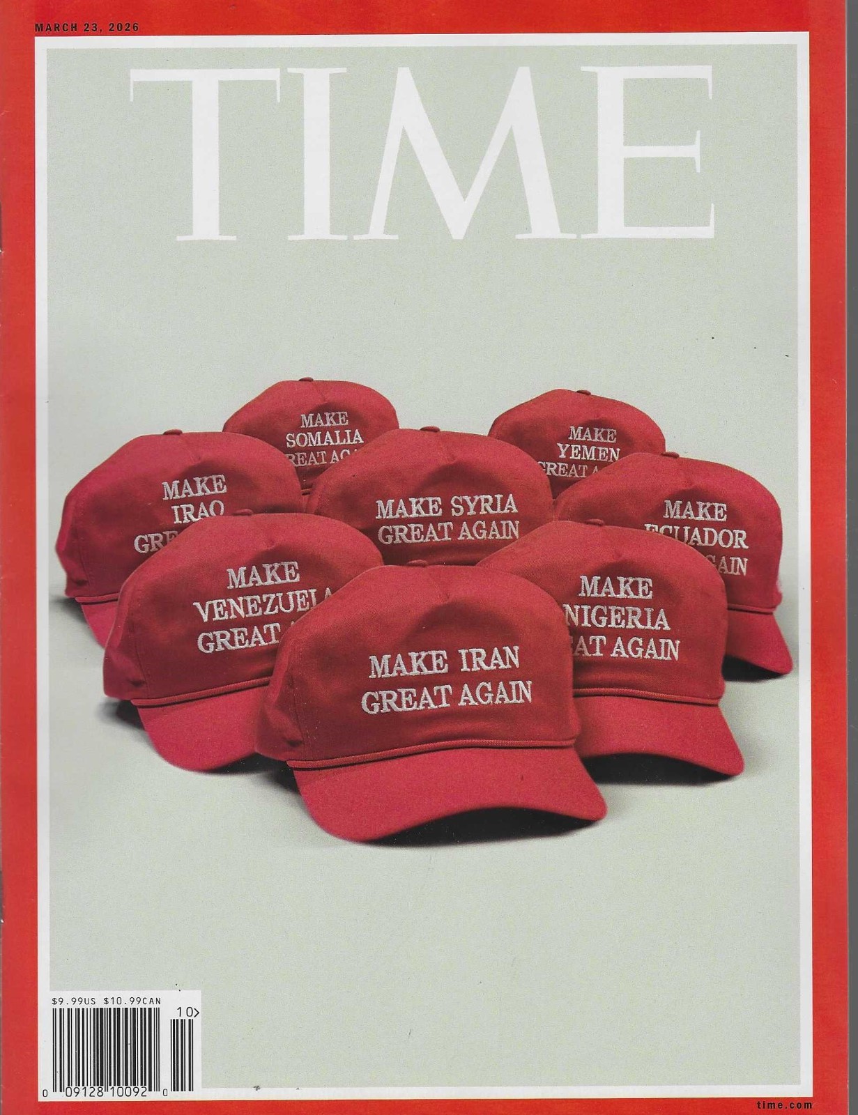 Time Magazine March 23rd 2026 Make Iran Great Again
