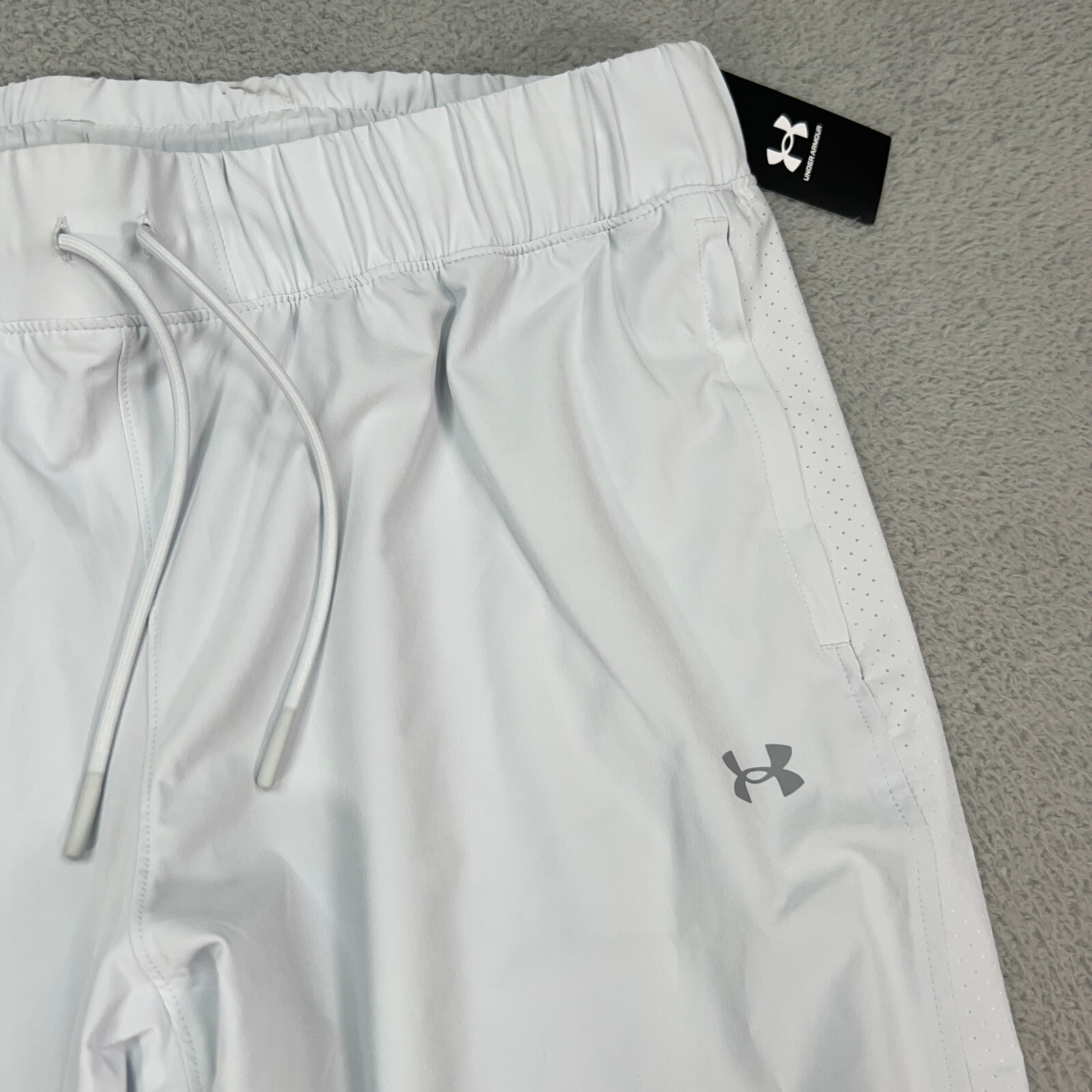 Under Armour Pants Womens 2XL XXL Gray Squad 3.0 Warmup Drawstrings FLAW READ
