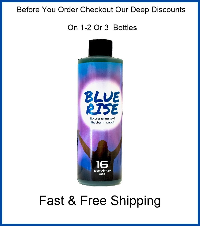Blue Rise Energy Similar to RedDawn Energy 8oz bottle