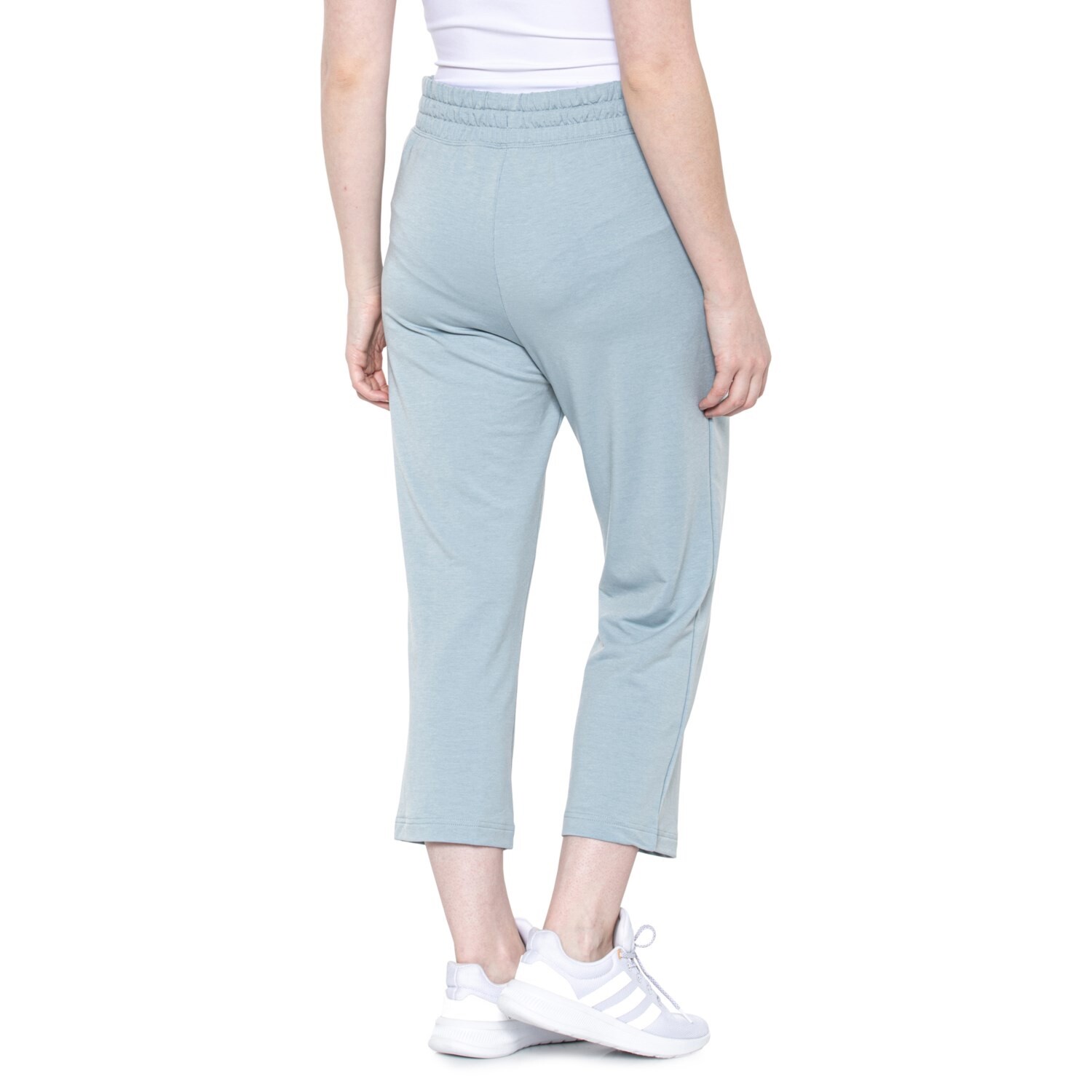 Medium NWT Women's Under Armour Blue Rival Terry Flare Crop Pants Sweatpants