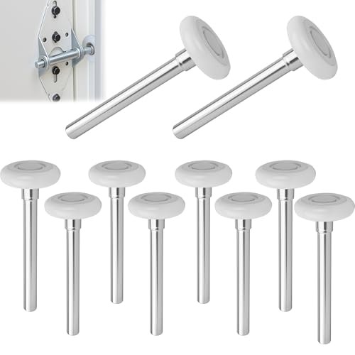 Set Spark 10-Pack 7" Stem 2" Nylon Garage Door Rollers, Ultra Quiet & Durable